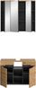 Xonox Canu Badkombination (B/H/T: 80x193x34 cm) in Basalt grau Nachbildung und Artisan Nachbildung Bild 3