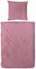 Primera Mako Satin Bettwäsche Falsches Uni Rosenholz 135x200 cm + 80x80 cm Bild 3