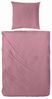 Primera Mako Satin Bettwäsche Falsches Uni Rosenholz 135x200 cm + 80x80 cm Bild 2