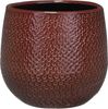 Mica Decorations Topf Gabriel ceramic 12 x 14 cm bordeaux Bild 2