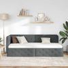 vidaXL Eckbettgestell Dunkelgrau 80 x 200 cm Stoff 42016480 Bild 4