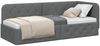vidaXL Eckbettgestell Dunkelgrau 80 x 200 cm Stoff 42016480 Bild 3