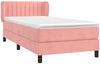 vidaXL Boxspringbett mit Matratze Rosa 90x190 cm Samt 3127588 Bild 3