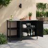 Outdoorset Bolognano Standregal und Schrank Schwarz, matt [casa. pro] Bild 4