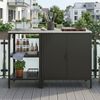 Outdoorset Bolognano Standregal und Schrank Schwarz, matt [casa. pro] Bild 5