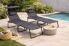 Linder Exclusiv GmbH Gartenliege Sonnenliege XXL klappbar mit Sonnendach Gartenliege verstellbar 150kg, Faltbare Gartenliege XXL mit Sonnendach, XXL Sonnenliege klappbar mit Sonnendach Gartenliege Relaxliege, 4-fach verstellbare Rückenlehne, klappbar, ... Bild 2