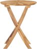 vidaXL Gartentisch Klappbar Ø 60 cm Massivholz Teak 49437 Bild 3