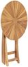 vidaXL Gartentisch Klappbar Ø 60 cm Massivholz Teak 49437 Bild 4