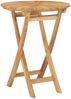 vidaXL Gartentisch Klappbar Ø 60 cm Massivholz Teak 49437 Bild 1