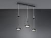 LED Pendelleuchte FRANKLIN 3-flammig höhenverstellbar dimmbar Anthrazit, B: 85cm Bild 2