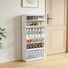 JEOBEST Schuhregal 8-stufiger Schuhschrank, mit Staubdichtem, Schuh-Organizer, Platzsparend, Schuhaufbewahrung aus Stoff, PP-Kunststoff Bild 2