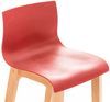 Barhocker DELHI - Rot, Holz Barhocker mit Lehne Barstuhl Tresenhocker Tresenstuhl Kneipenhocker Kneipenstuhl Bild 5