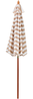 Sonnenschirm ⌀ 260 cm beige weiß FERENTILLO Bild 4