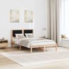vidaXL Bettrahmen Schwarz 120 x 190 cm Massives Kiefernholz 878206 Bild 4