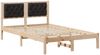 vidaXL Bettrahmen Schwarz 120 x 190 cm Massives Kiefernholz 878206 Bild 2