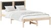 vidaXL Bettrahmen Schwarz 120 x 190 cm Massives Kiefernholz 878206 Bild 3