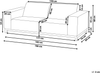 3 Sitzer Sofa ROVIGO Grau Bild 2
