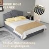Modern minimalist soft bed, comfortable and soft headboard, 140*200CM, gray, multifunctional bedroom furniture, high box bed with pneumatic rod, does not include mattress. Bild 3