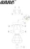 Wandlampe, Metall Holz, Spots beweglich, GUERNSEY Bild 3