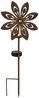 LED Solarleuchte, Glaskugel, Windrad, gelb, H 50 cm Bild 5