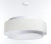 BPS Koncept DUM-048 Hängeleuchte DOBLO Velourss strukturiert und Satin auf PVC-Basis weiß 1xE27 60W H:107 Ø60cm dimmbar Bild 5