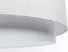 BPS Koncept DUM-048 Hängeleuchte DOBLO Velourss strukturiert und Satin auf PVC-Basis weiß 1xE27 60W H:107 Ø60cm dimmbar Bild 4