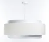 BPS Koncept DUM-048 Hängeleuchte DOBLO Velourss strukturiert und Satin auf PVC-Basis weiß 1xE27 60W H:107 Ø60cm dimmbar Bild 3