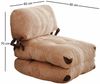Dmora Sessel Surigae, Gepolsterter Sitz, Einzelsofa im Wohnzimmer, Stuhl mit Armlehnen, 80x60 h70 cm, Braun Bild 3