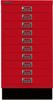 Bisley MultiDrawer™, 29er Serie mit Sockel, DIN A3, 10 Schubladen, Farbe kardinalrot Bild 3