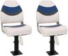 vidaXL 4-tlg. Bootssitz-Set Klappbar Hohe Rückenlehne 3284315 Bild 2