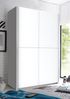 Schwebetürenschrank >Fred< in Weiß - 125x195.5x38cm (BxHxT) Bild 2