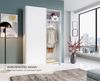 Schwebetürenschrank >Fred< in Weiß - 125x195.5x38cm (BxHxT) Bild 3