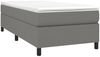 vidaXL Boxspringbett mit Matratze Dunkelgrau 90x190 cm Stoff 3144384 Bild 3