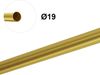 MDEKOR Gardinenstange Gardinenrohr aus Metall – Stahlrohr für Stangen Ø 16, 19 & 25 mm, Ø 19 mm Messing Gold, Länge 120 cm Bild 4