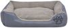 vidaXL Hundebett, mit gepolstertem Kissen, Polyester, Grau, M, 18 x 65 x 48 cm Bild 3