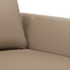 vidaXL 2-tlg. Sofagarnitur mit Kissen Cappuccino-Braun Kunstleder 3201764 Bild 5