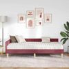 vidaXL Eckbettgestell mit Matratze mit Matratze 2 pcs Grau Stoff 3393672 Bild 3