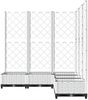 vidaXL Pflanzkübel mit Rankgitter Weiß 120x120x121,5 cm PP 153287 Bild 5