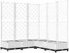 vidaXL Pflanzkübel mit Rankgitter Weiß 120x120x121,5 cm PP 153287 Bild 2