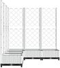 vidaXL Pflanzkübel mit Rankgitter Weiß 120x120x121,5 cm PP 153287 Bild 3