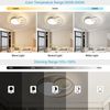 JDONG LED Deckenleuchte 50CM/52CM/60CM Deckenlampe Dimmbar Mit Fernbedienung, Einstellbar Farbtemperatur 3000-6500K, Tageslichtweiß, Kaltweiß, Warmweiß, Neutralweiß, für Jungen Babyzimmer Schlafzimmer Wohnzimmer Bild 2