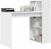 vidaXL Schreibtisch mit Regal Weiß 108 x 55 x 103.5 cm Holzwerkstoff 869458 Bild 3