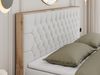 Boxspringbett, Schlafzimmerbett, Bettkasten - AMORE - 180 x 200 cm - Weiß Kunstleder - H4 Bild 3