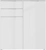 Kommode >SIENNA< in weißglanz Dekorfolie - 110,1x120,1x34,4cm (BxHxT) Bild 3