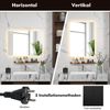 LED Badspiegel mit Beleuchtung & Touch Schalter & Memory Funktion Wandspiegel 70 x 50 cm Bild 4