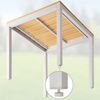 CASARIA® Sitzgruppe Alu Bern 4+1 + WPC Tisch Natur Bild 5