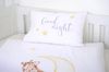 Herding Flanell Baby Kinder Bettwäsche Sleeping on the moon 100x135 cm B Bild 5