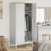 vidaXL Kleiderschrank FLORO Weiß 77x53x171 cm Massivholz Kiefer 374006 Bild 3