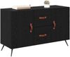 vidaXL Sideboard Schwarz Eichen-Optik 100 x 36 x 60 cm Holzwerkstoff 882453 Bild 3