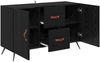 vidaXL Sideboard Schwarz Eichen-Optik 100 x 36 x 60 cm Holzwerkstoff 882453 Bild 5